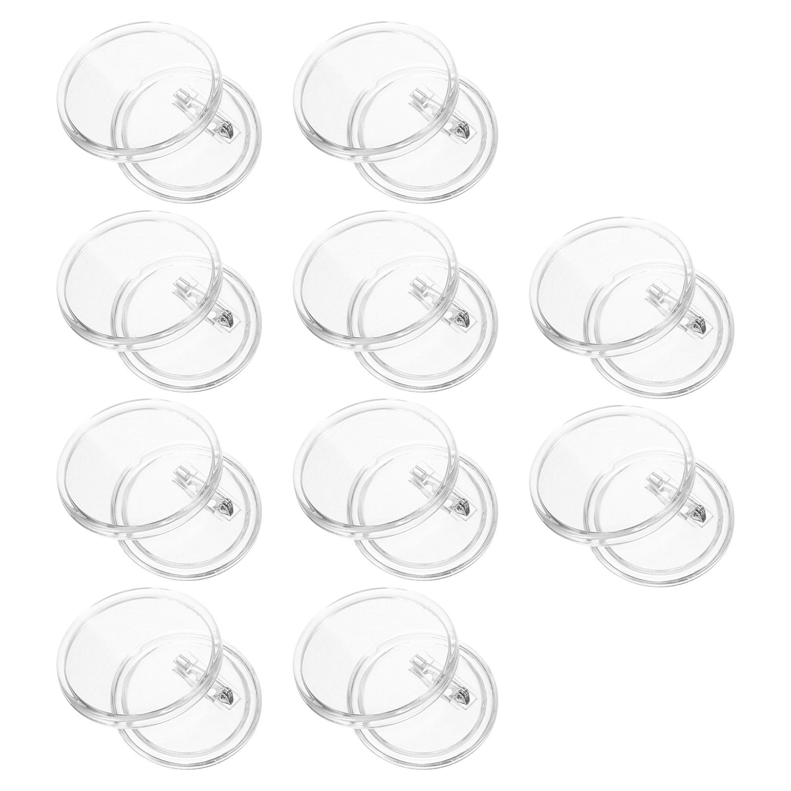 Button Badge Blank - 10Pcs Photo Buttons Acrylic Badge Shells