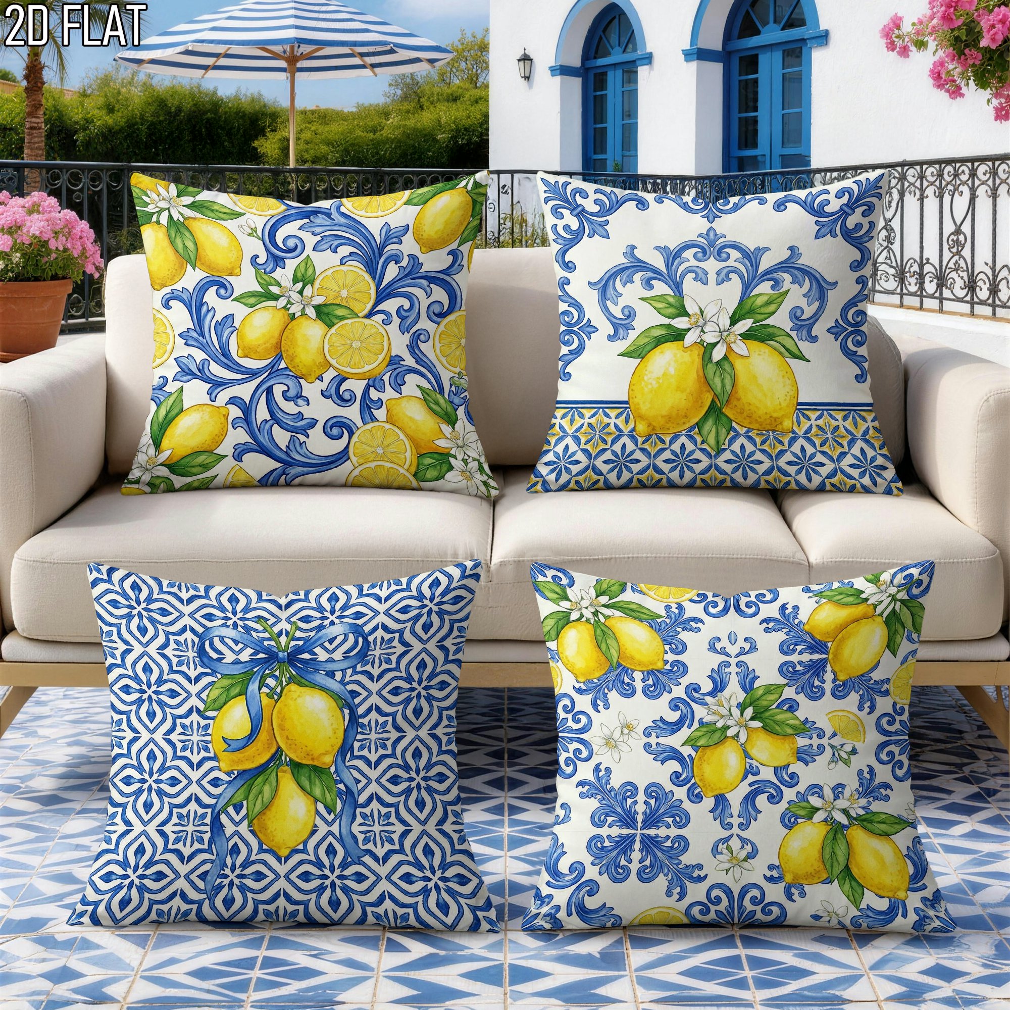 4Pcs Italian Summer Style Thro - Ceramic Tile Blank บทวิจารณ์และราคา