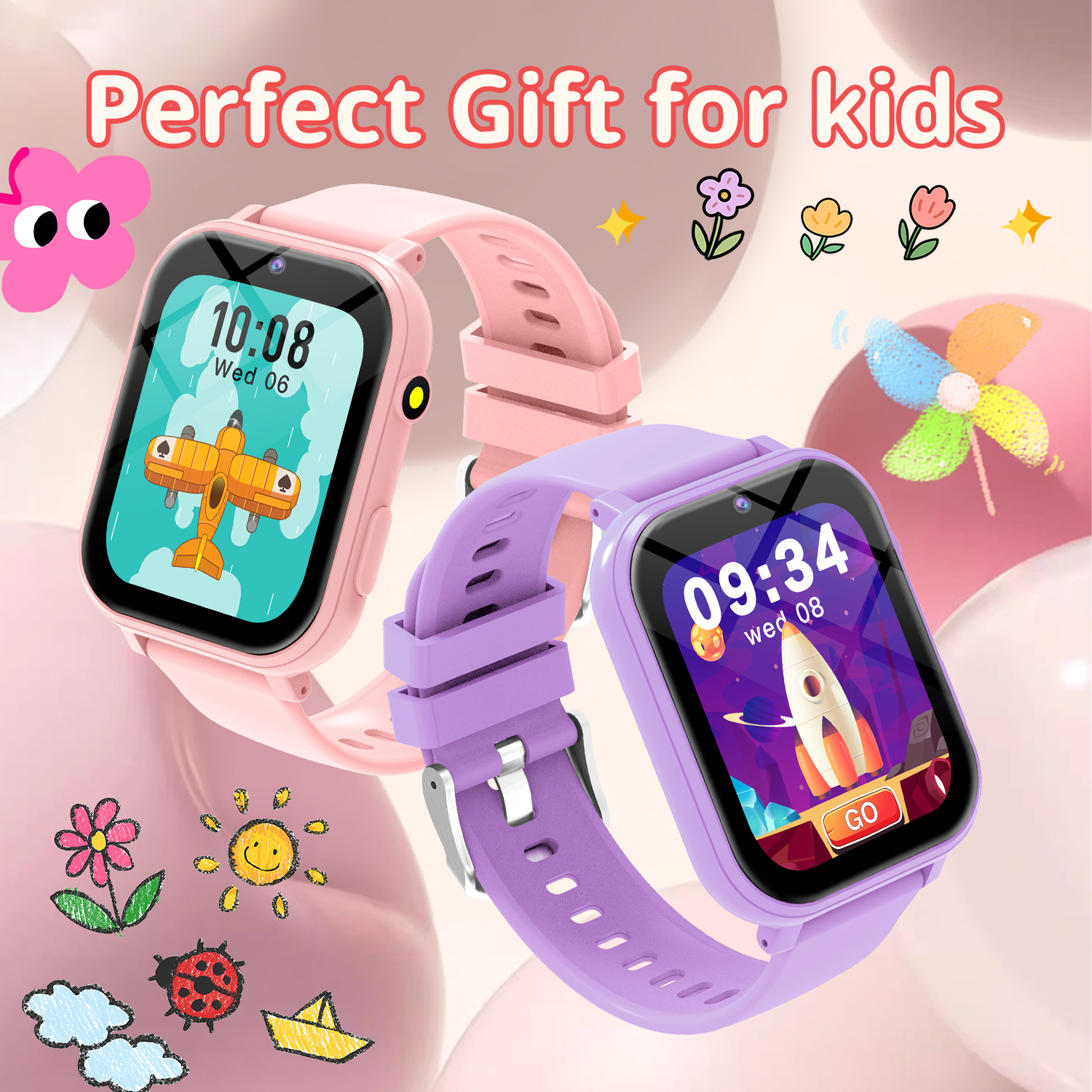 Kids Smart Watch Games Camera  - Door Mat Blank บทวิจารณ์และราคา