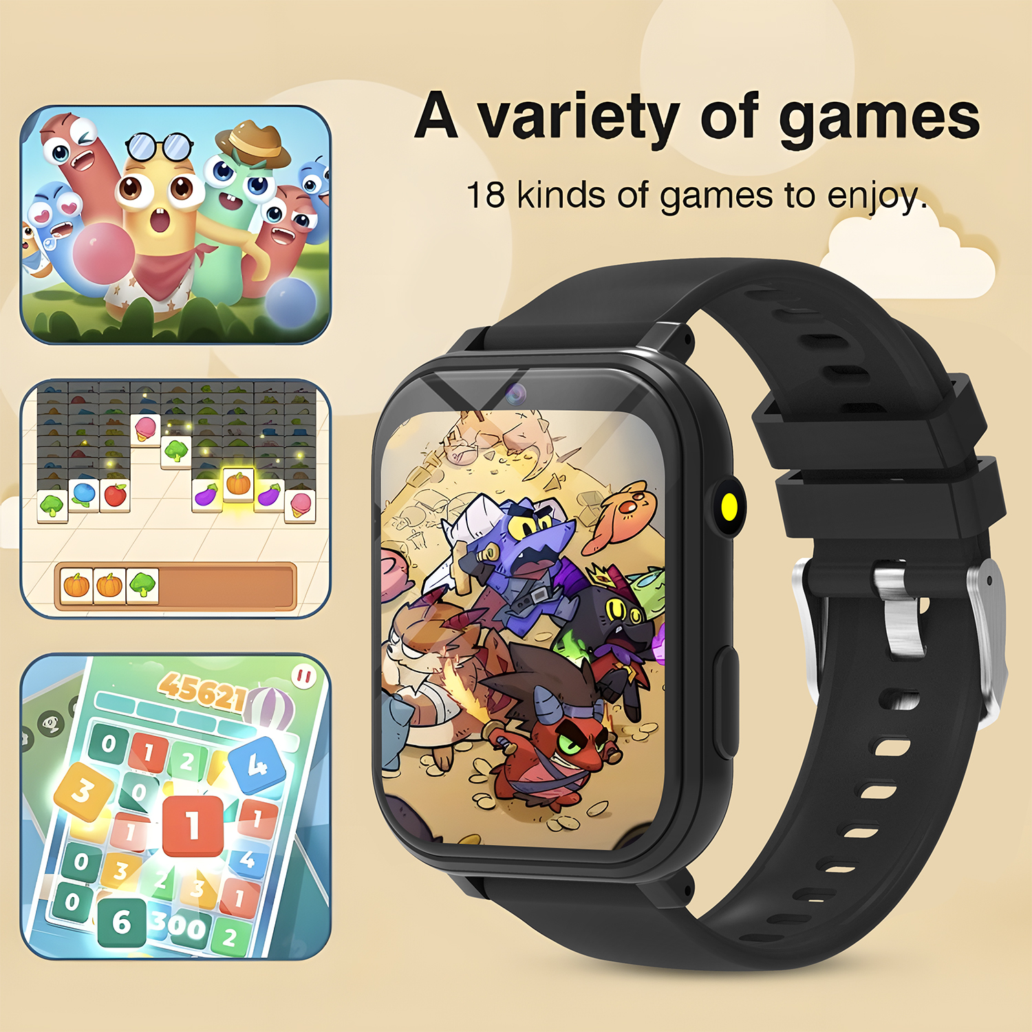Kids Smart Watch Games Camera  - Door Mat Blank บทวิจารณ์และราคา