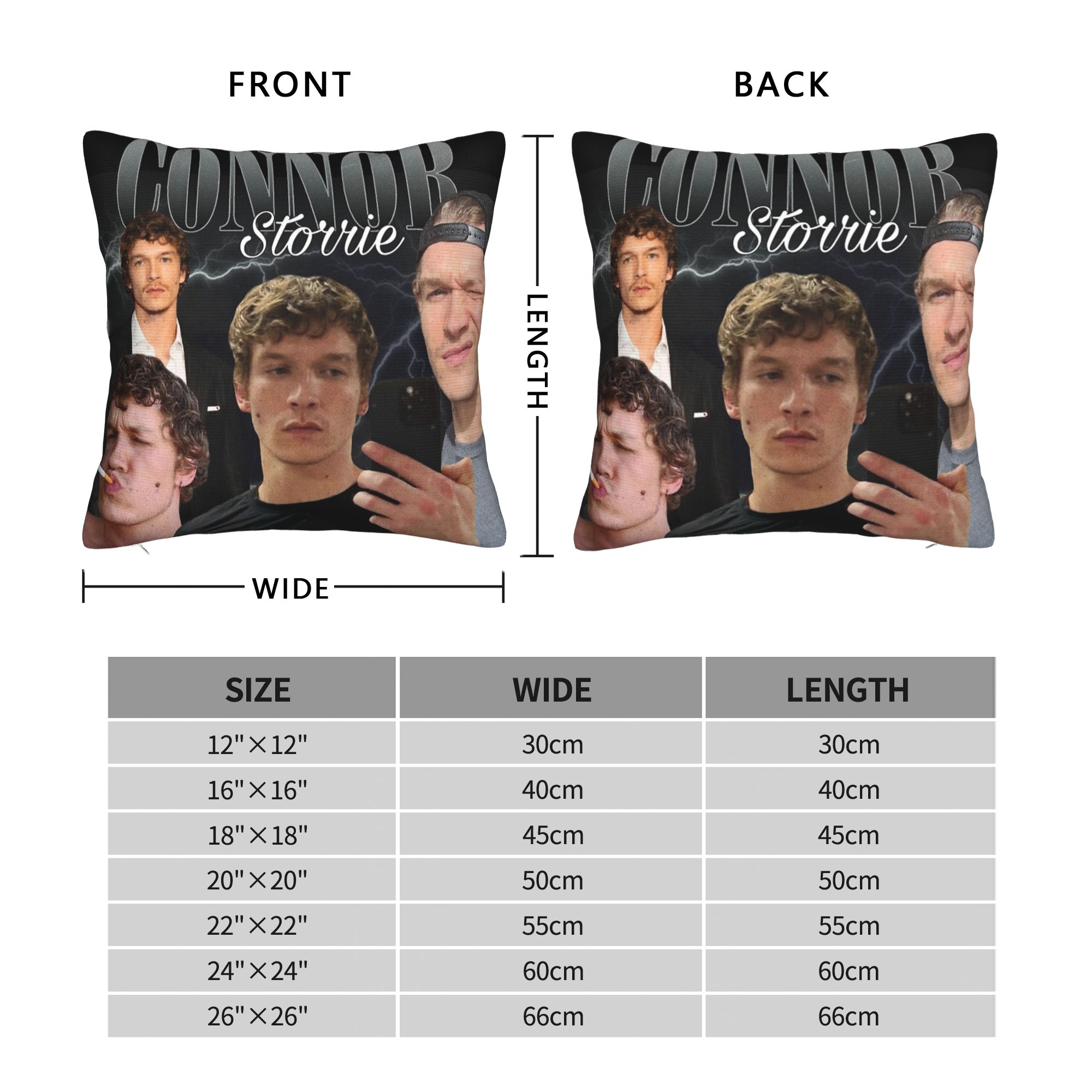Connor Storrie Heated Rivalry  - Pillow Cover Sublimation บทวิจารณ์และราคา