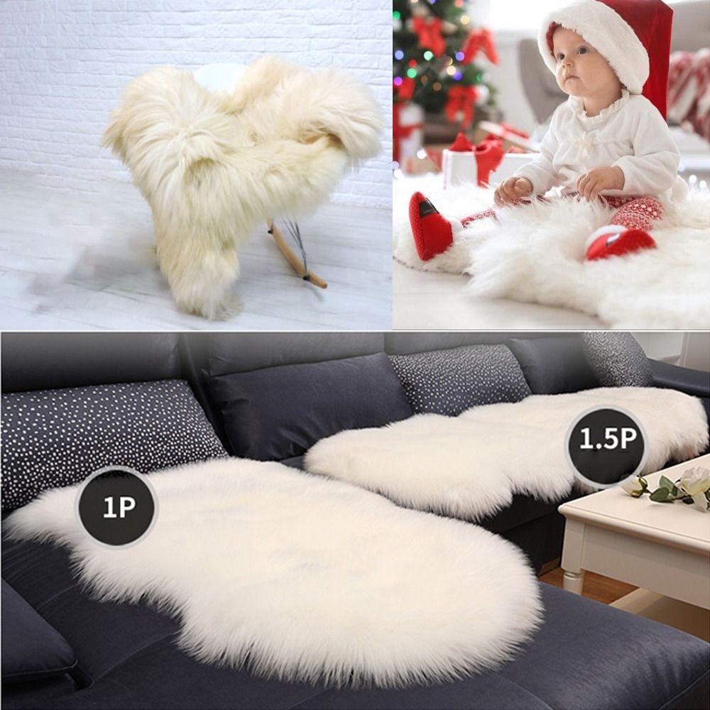 Soft Faux Fluffy Shaggy Rugs A - Door Mat Blank บทวิจารณ์และราคา
