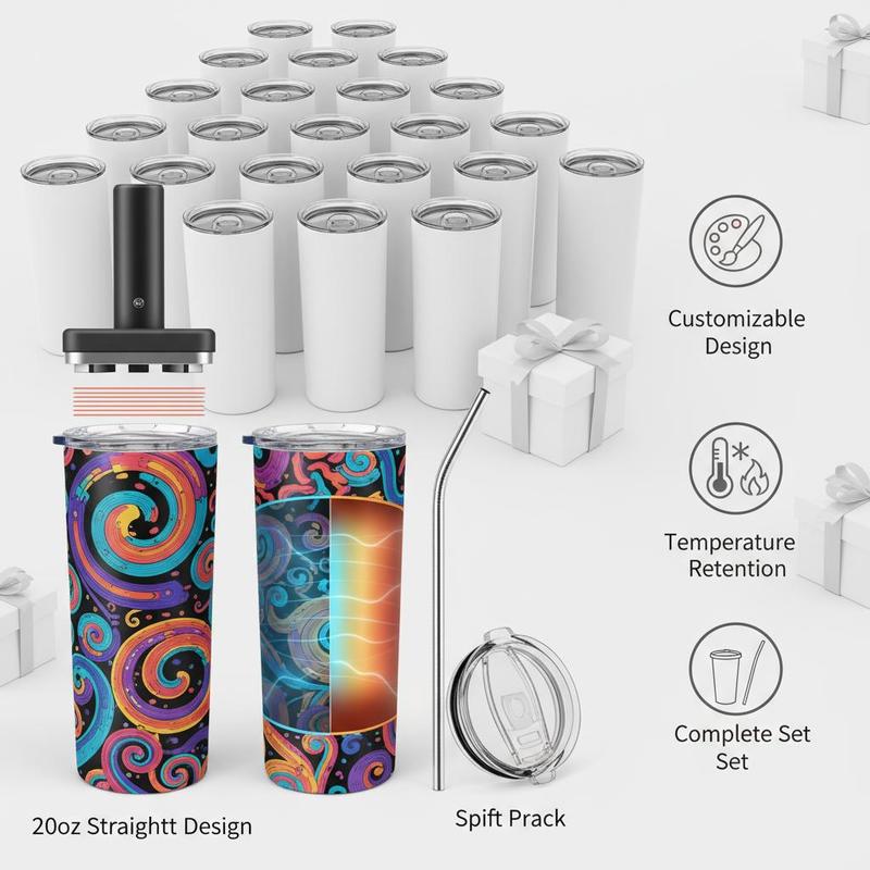 16 Pack Sublimation Insulated  - Tumbler 20Oz White บทวิจารณ์และราคา