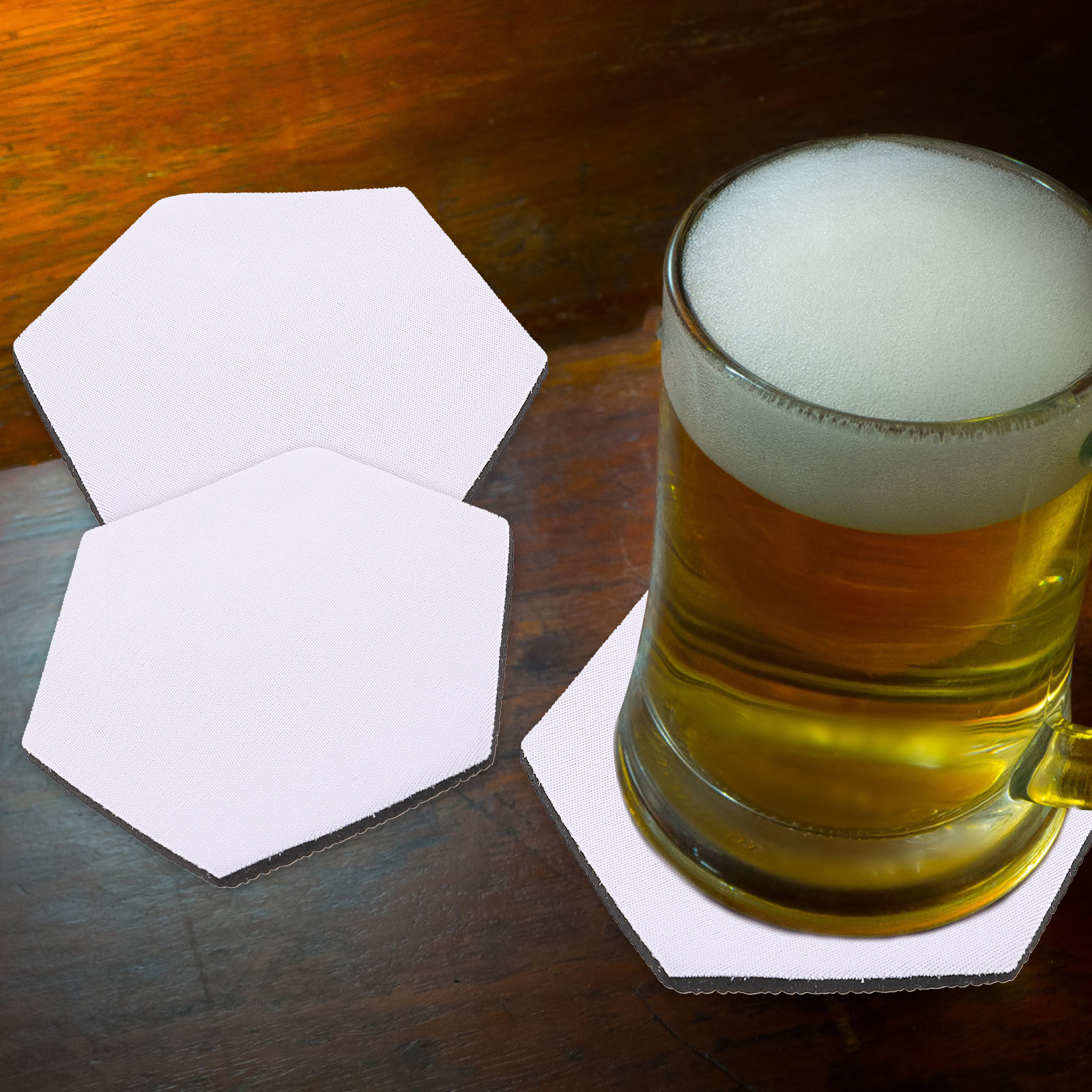 10Pcs Sublimation Blank Coaste - Coaster Sublimation Blank บทวิจารณ์และราคา
