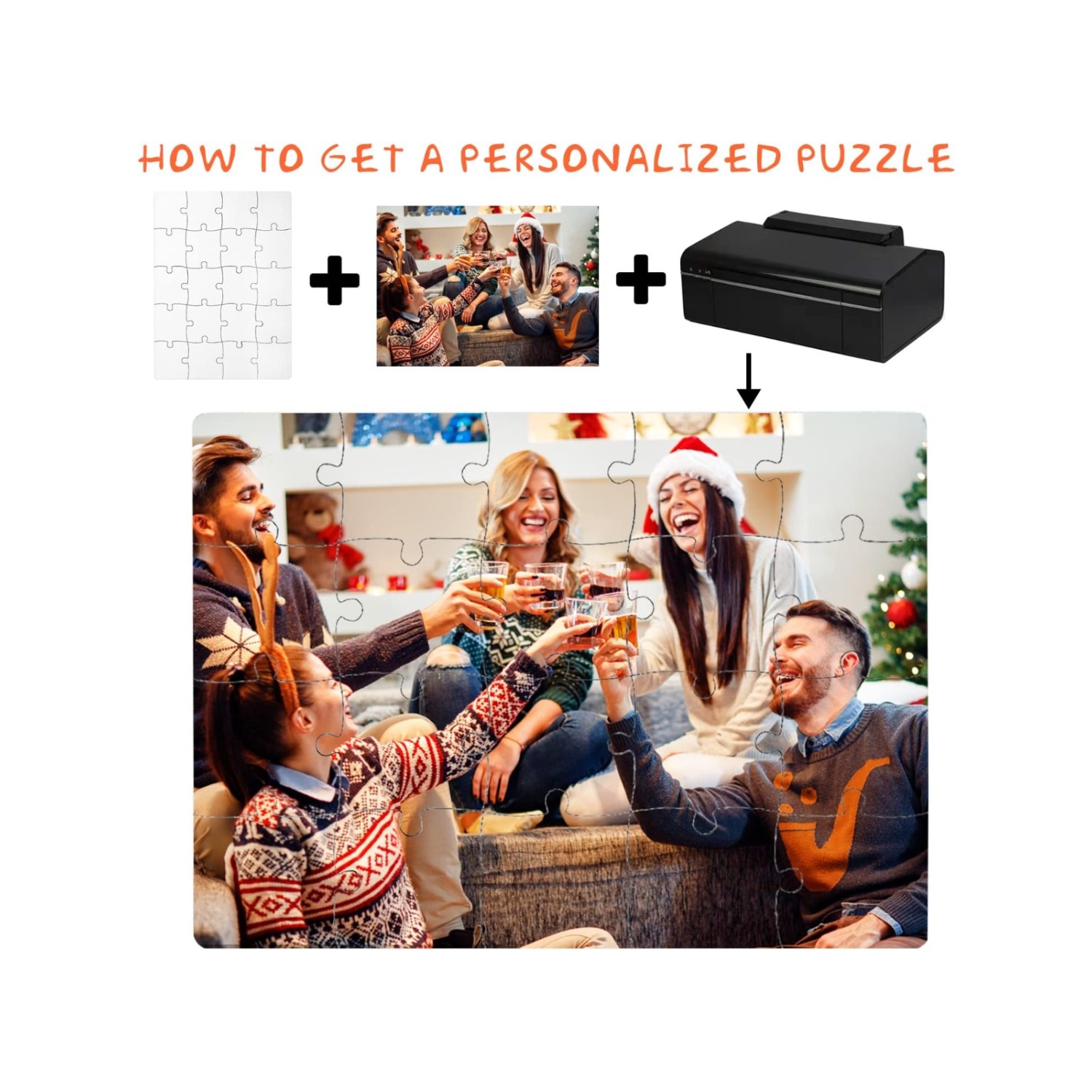 6pcs Blank Sublimation Puzzles - Puzzle Blank White บทวิจารณ์และราคา