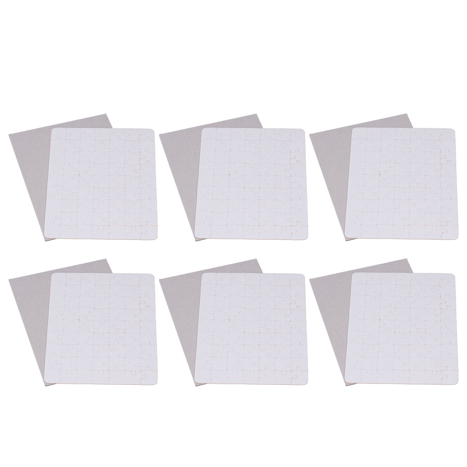 6 Set Blank Puzzles 13x18cm Wh - Puzzle Blank White บทวิจารณ์และราคา