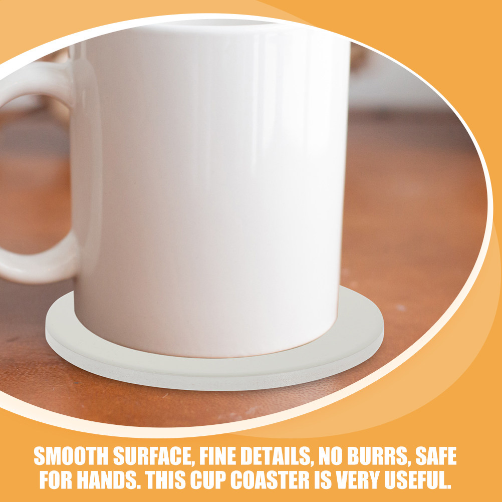 2Pcs Ceramic Coasters Sublimat - Coaster Sublimation Blank บทวิจารณ์และราคา