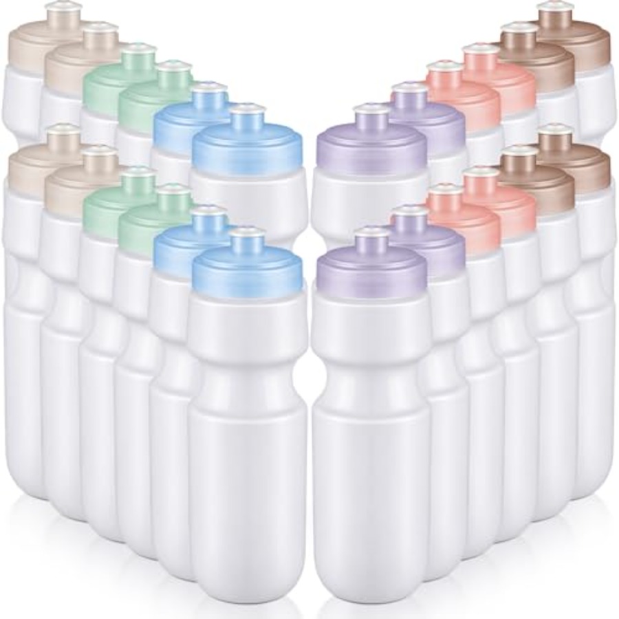 24 Pcs Sports Water Bottles Bu - Water Bottle Blank บทวิจารณ์และราคา