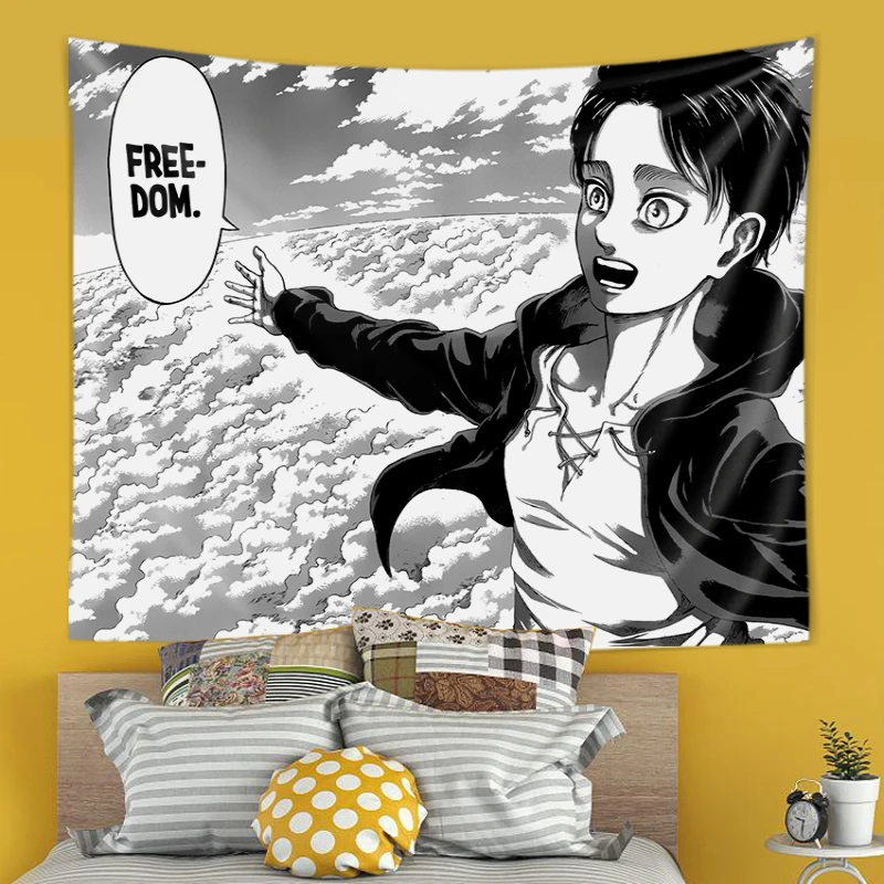 Eren Yeager Freedom Manga Post - Canvas Wrap Ready บทวิจารณ์และราคา