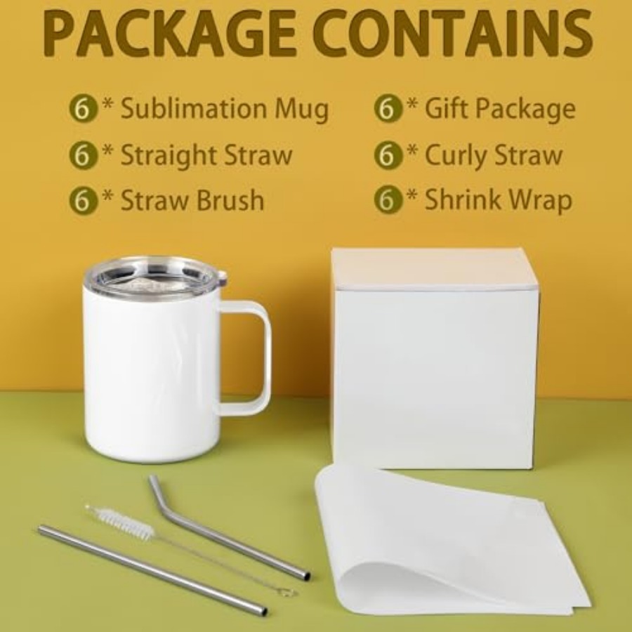 12 Oz Sublimation Coffee Mug B - Sublimation Mug White บทวิจารณ์และราคา