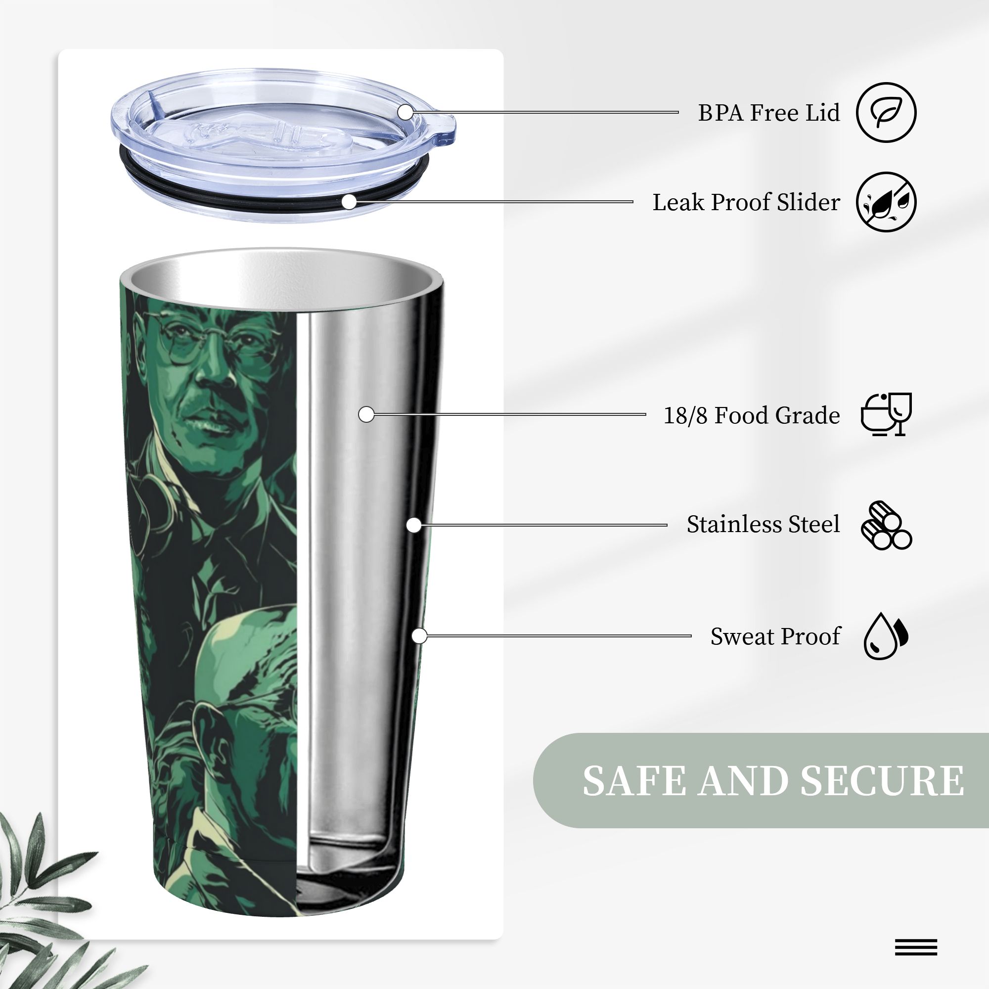 Breaking Bad Walter White Insu - Tumbler 20Oz White บทวิจารณ์และราคา