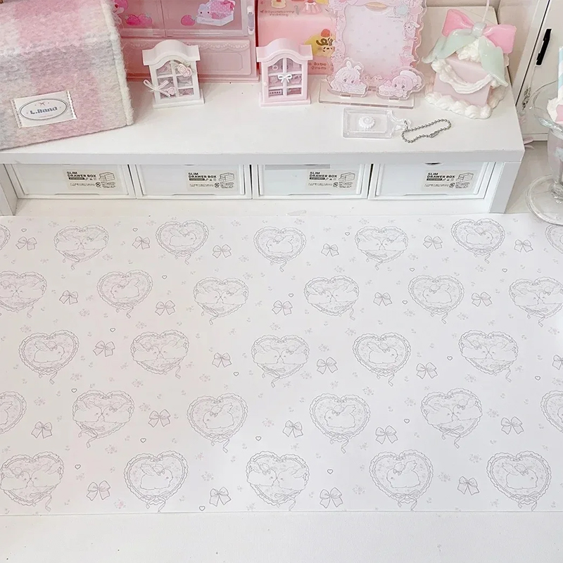 Kawaii Pink Rabbit PU Leather  - Mouse Pad Blank Sublimation บทวิจารณ์และราคา