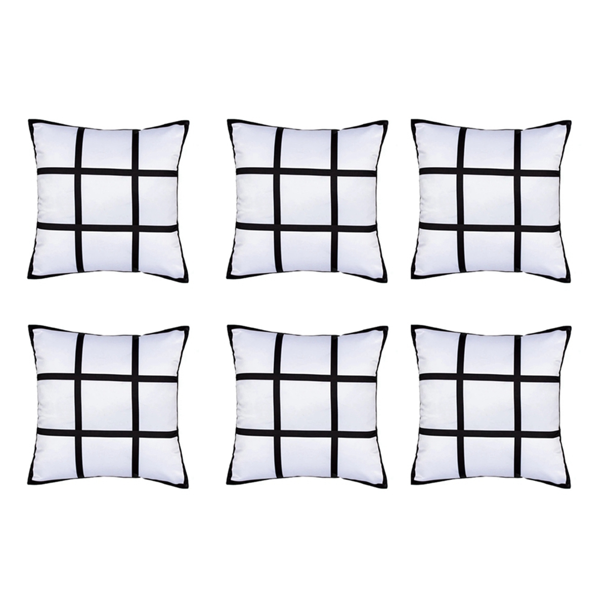 A45I 6Pcs Sublimation Blank Pa - Pillow Cover Sublimation บทวิจารณ์และราคา