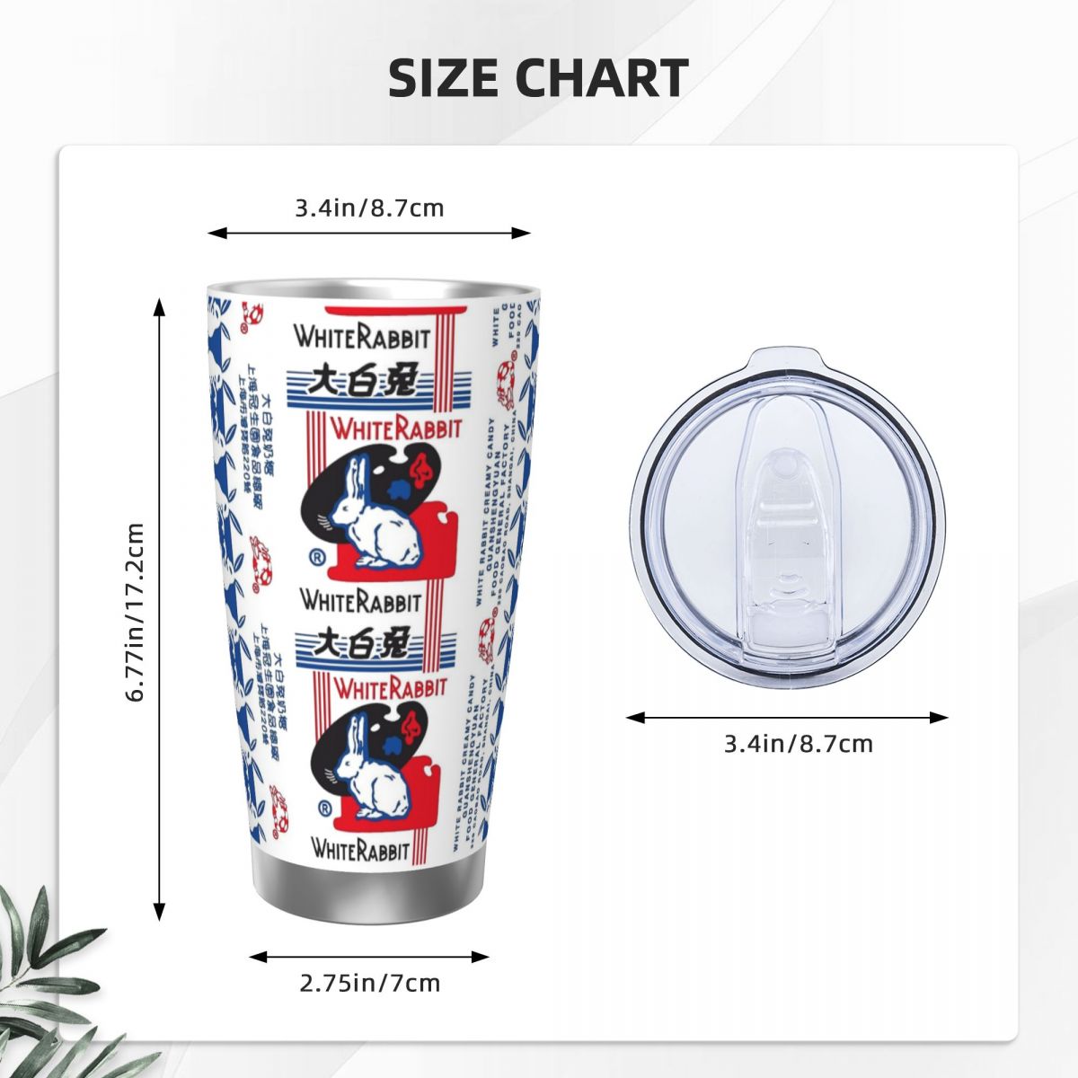 White Rabbit Candy Stainless S - Tumbler 20Oz White บทวิจารณ์และราคา