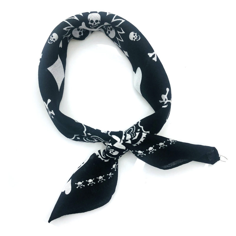 55cm White Black Red Skull Pok - Bandana Blank White บทวิจารณ์และราคา