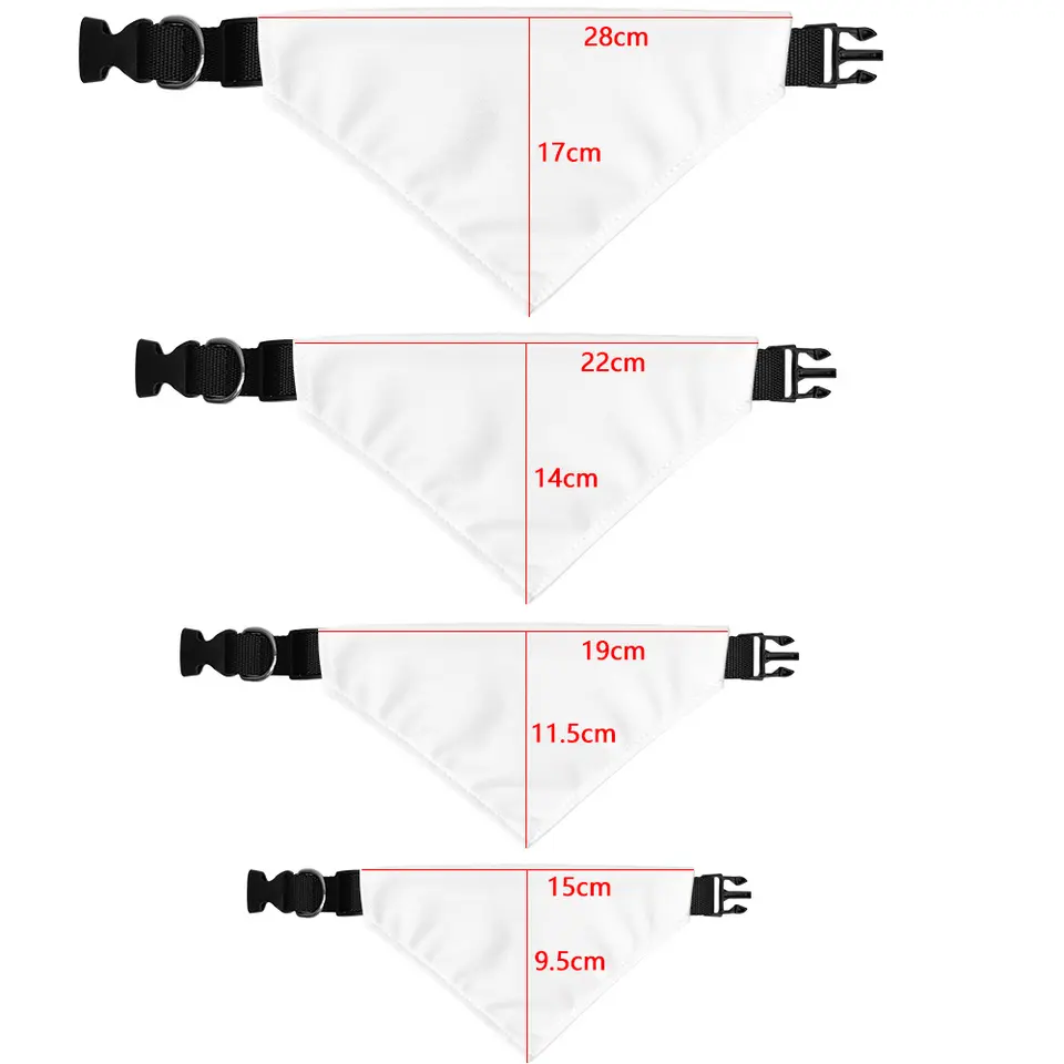 Sublimation White Blank Dog Pe - Bandana Blank White บทวิจารณ์และราคา