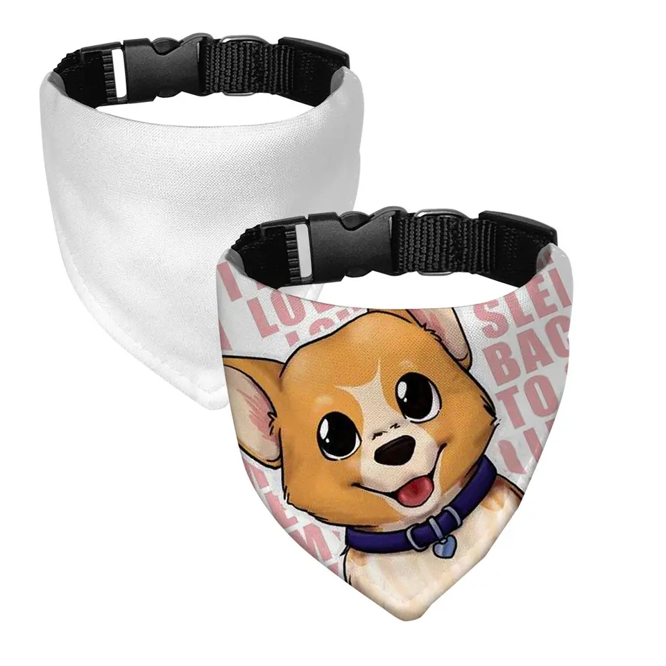 Sublimation White Blank Dog Pe - Bandana Blank White บทวิจารณ์และราคา