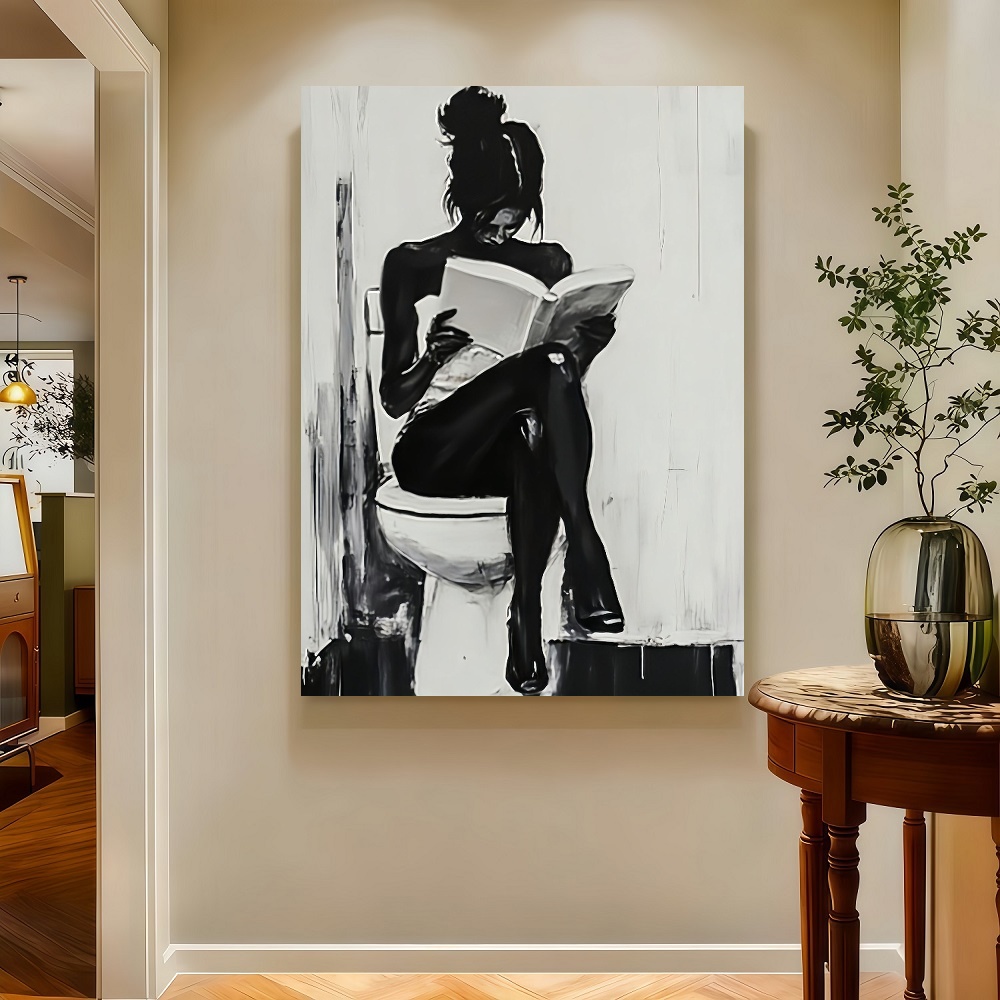 Framed 1pc Modern Abstract Wom - Canvas Wrap Ready บทวิจารณ์และราคา