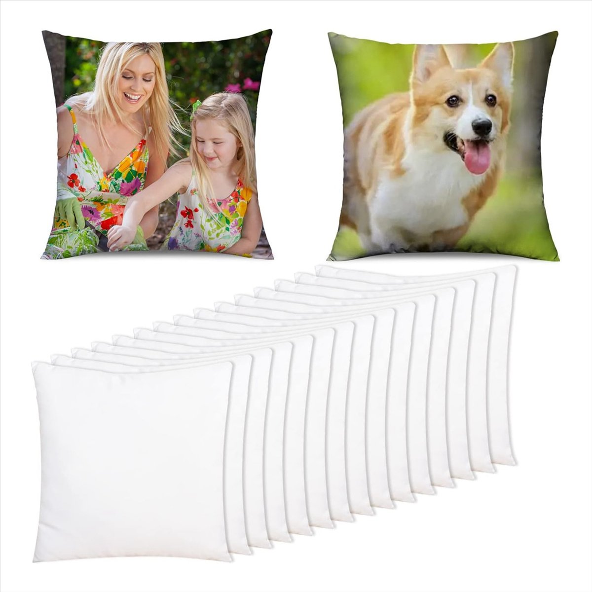 ABZT 15 Pcs Sublimation Blanks - Pillow Cover Sublimation บทวิจารณ์และราคา