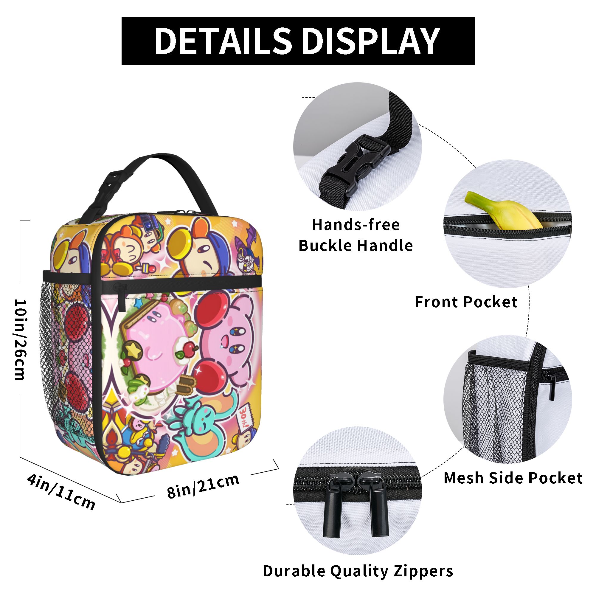 Custom K-Kirbys Insulated Lunc - Tote Bag Sublimation บทวิจารณ์และราคา