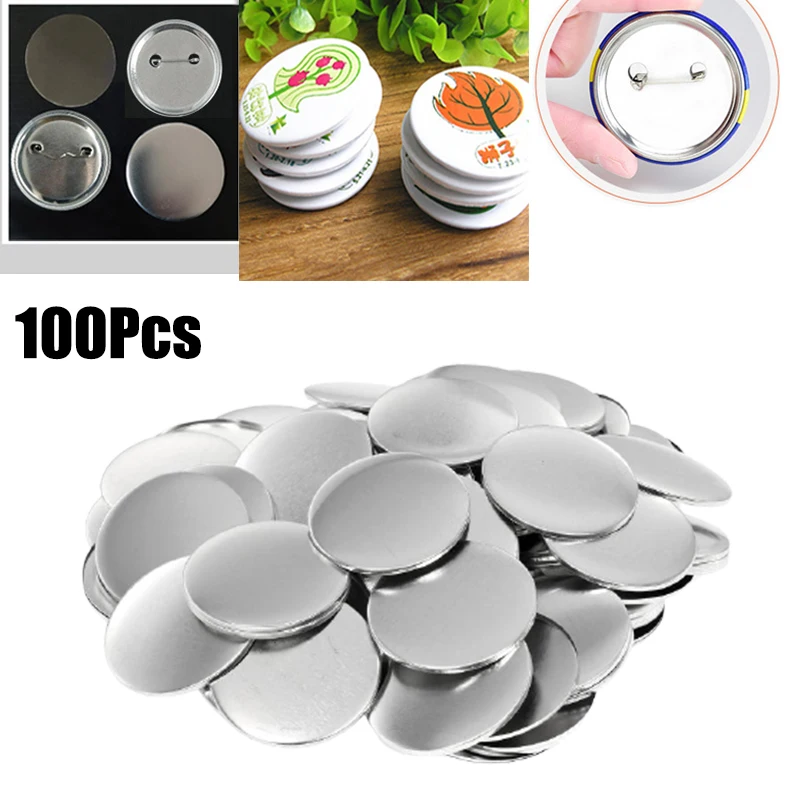 100pcs Blank Badge Pin Button  - Button Badge Blank บทวิจารณ์และราคา