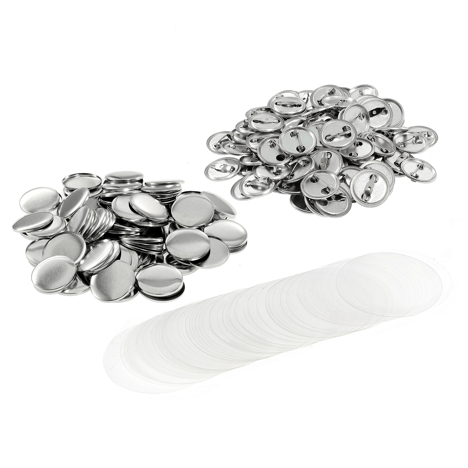 100PCS Metal Back Badge Button - Button Badge Blank บทวิจารณ์และราคา