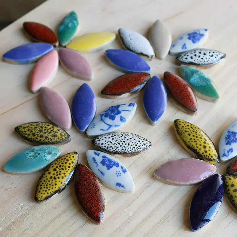 100g Mix color Irregular Ceram - Ceramic Tile Blank บทวิจารณ์และราคา