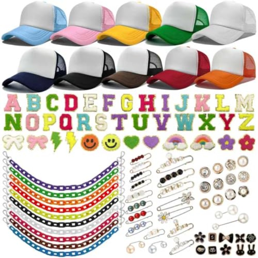 10 Pack Blank Trucker Hats DIY - Hat Sublimation Blank บทวิจารณ์และราคา