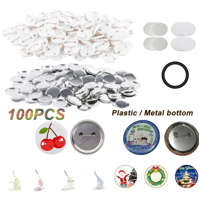 100PCS Blank Button Making Sup - Button Badge Blank บทวิจารณ์และราคา