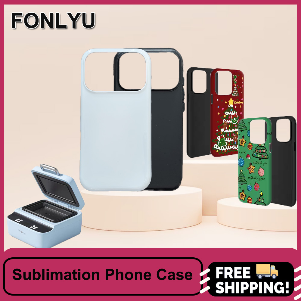 FONLYU 5PCS Sublimation 3D Bla - Phone Case Blank Print บทวิจารณ์และราคา