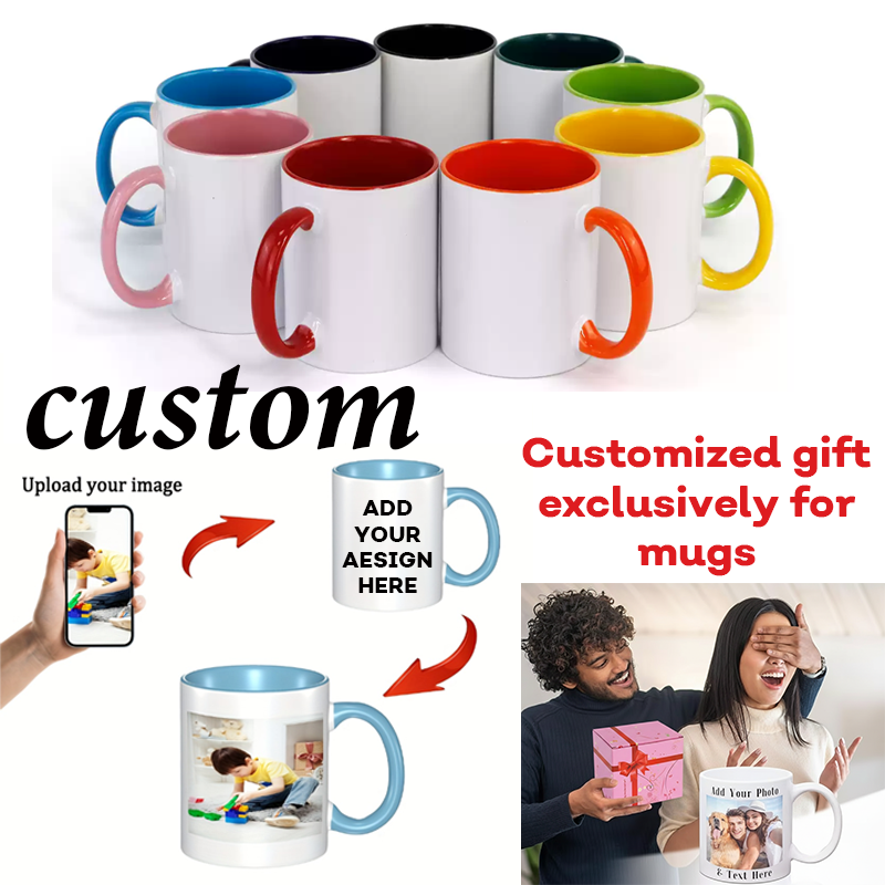 Custom Ceramic Mug Color Insid - Sublimation Mug White บทวิจารณ์และราคา