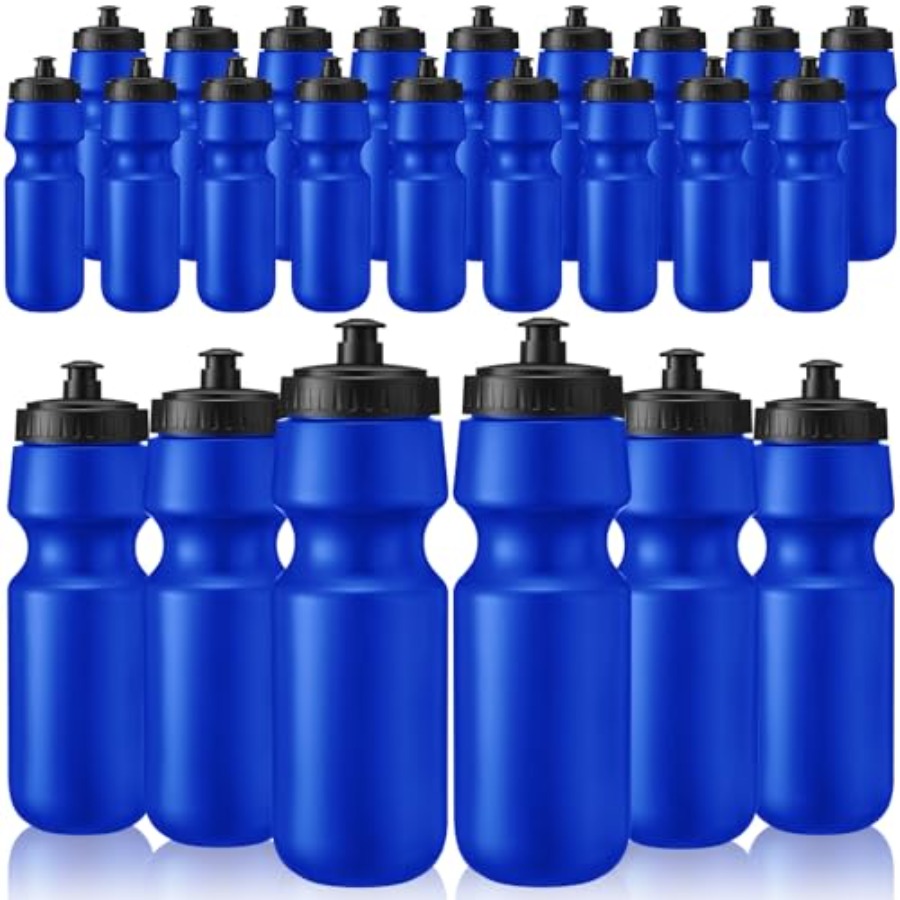 24 Pcs Sports Water Bottles Bu - Water Bottle Blank บทวิจารณ์และราคา