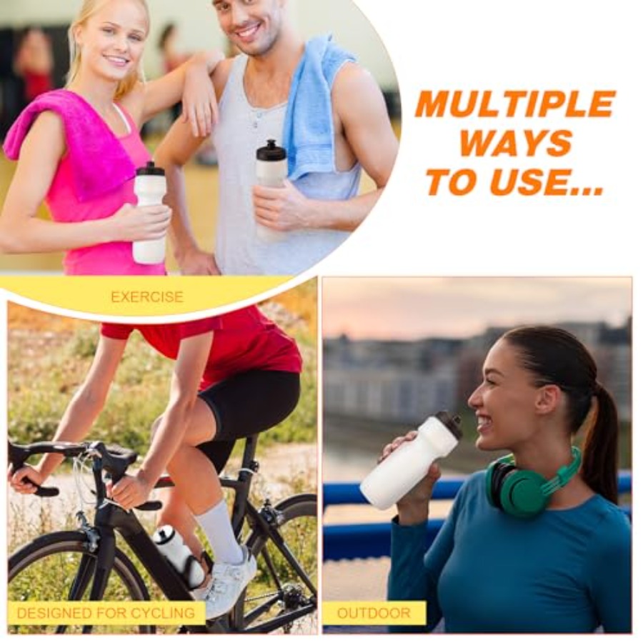 24 Pcs Sports Water Bottles Bu - Water Bottle Blank บทวิจารณ์และราคา