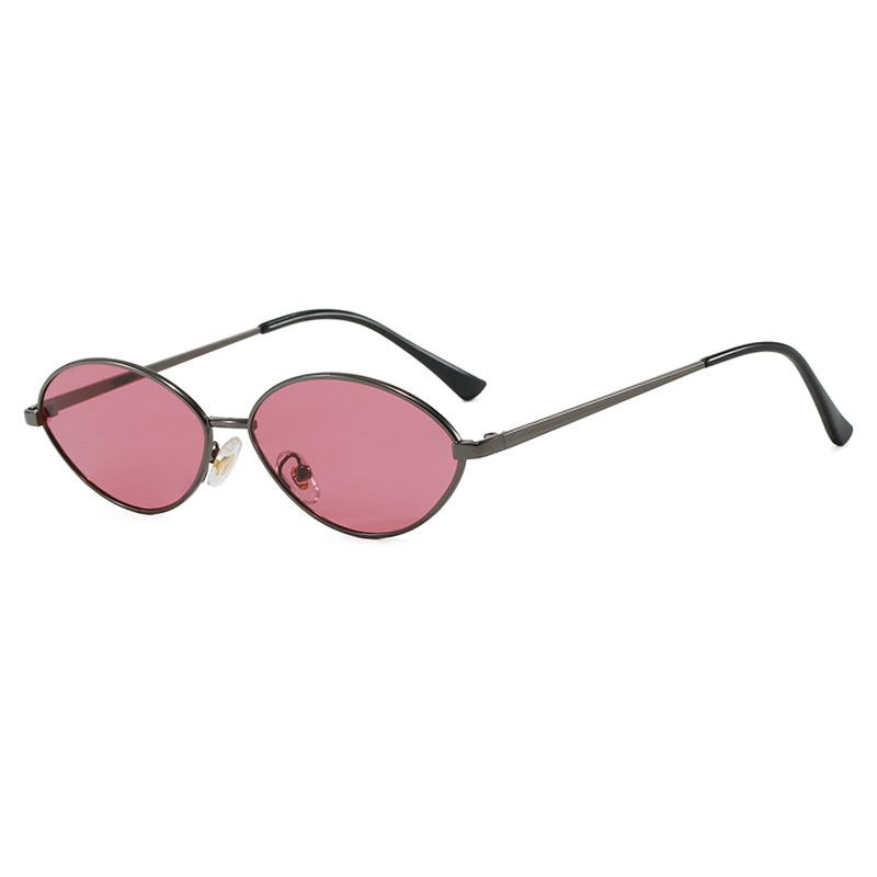Retro Cat eye Woman Sunglasses - Metal Photo Panel บทวิจารณ์และราคา