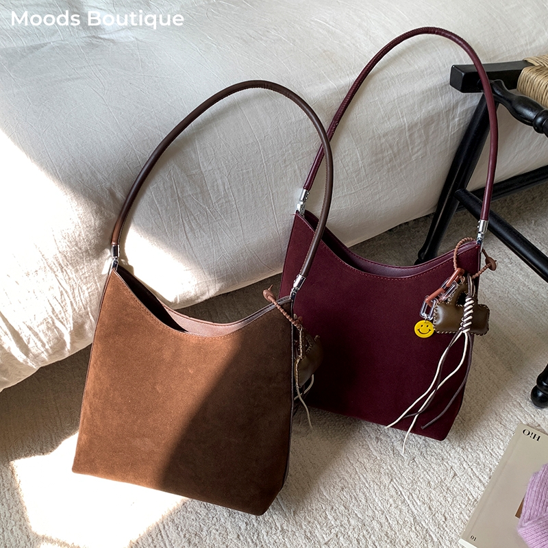 MOODS 2025 Autumn New PU Suede - Tote Bag Sublimation บทวิจารณ์และราคา
