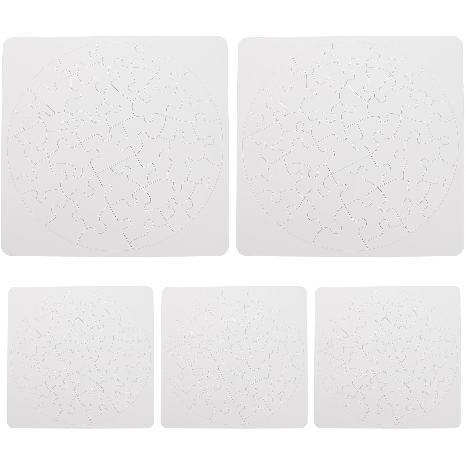 5 Sets Puzzle Sublimation Puzz - Puzzle Blank White บทวิจารณ์และราคา