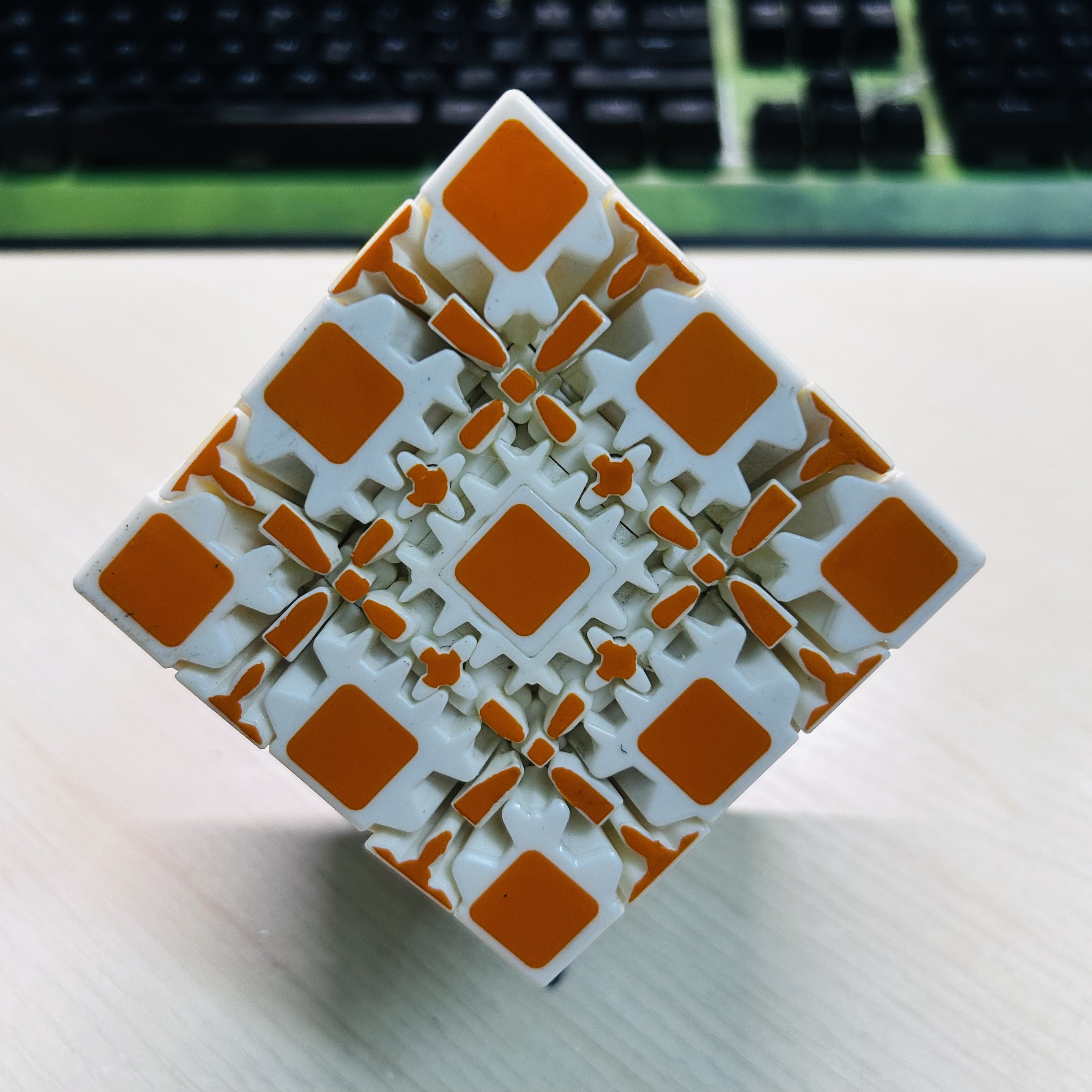 Collection Cube 5x5 Gear Cube  - Puzzle Blank White บทวิจารณ์และราคา