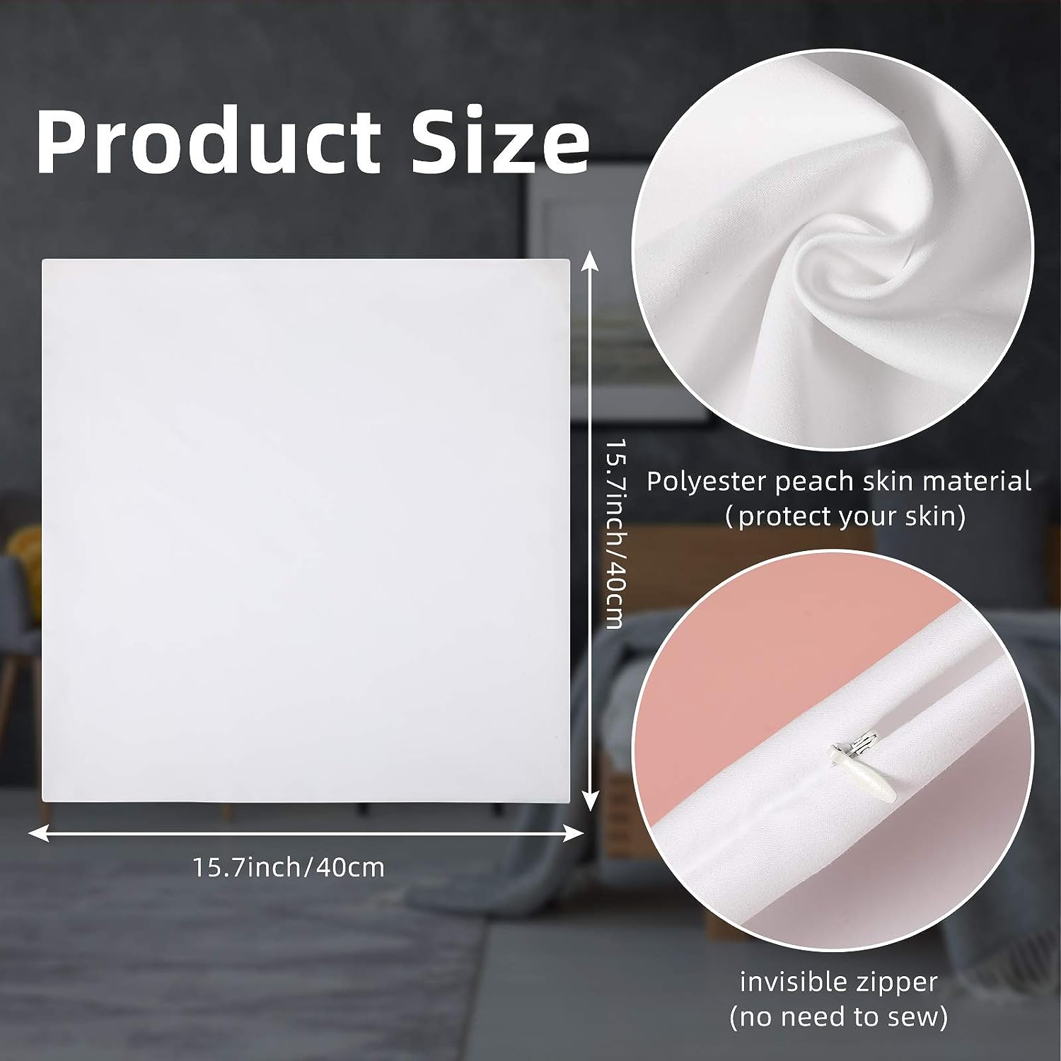 4Pcs Sublimation Blanks Throw  - Pillow Cover Sublimation บทวิจารณ์และราคา