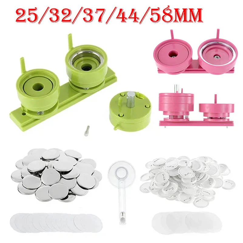 100Sets 25/32/37/44/58mm Badge - Button Badge Blank บทวิจารณ์และราคา