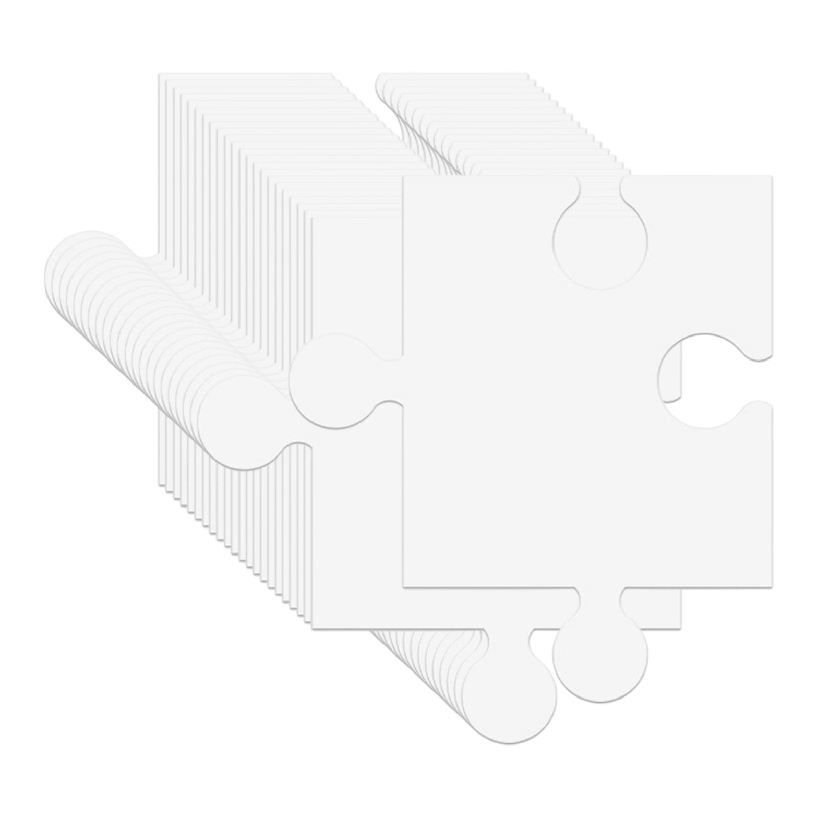 24Pcs White Cardboard Blank Ji - Puzzle Blank White บทวิจารณ์และราคา