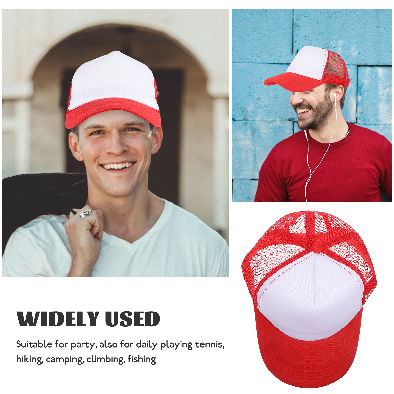 10Pcs DIY Blank Mesh Baseball  - Hat Sublimation Blank บทวิจารณ์และราคา