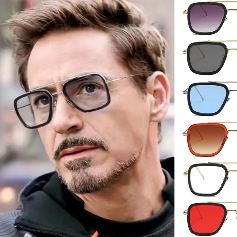 Steam Punk Tony Stark Sunglass - Metal Photo Panel บทวิจารณ์และราคา